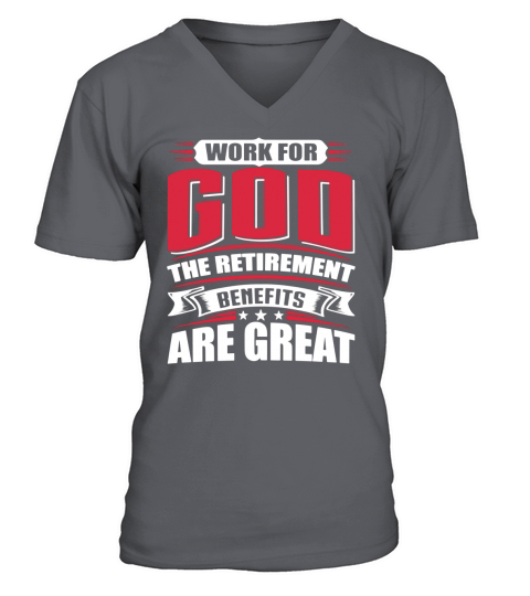Work For God V-Neck T-shirt