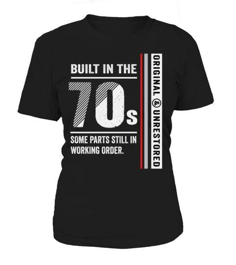 Built In The 70s Funny Vintage Classic Birthday Women's T-Shirt