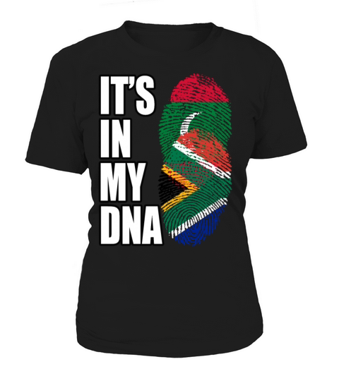 Maldivian And South African Mix Heritage DNA Flag Women's T-Shirt