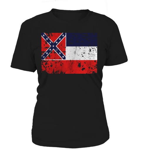 Original Vintage Distressed Mississippi State Flag T-Shirt Women's T-Shirt