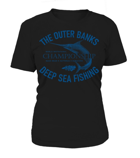 Outer Banks Deep Sea Fishing OBX Vintage Blue Women's T-Shirt