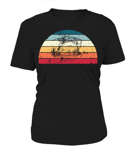 Retro Woodworking Sunset Vintage carpenter Sunrise Women's T-Shirt