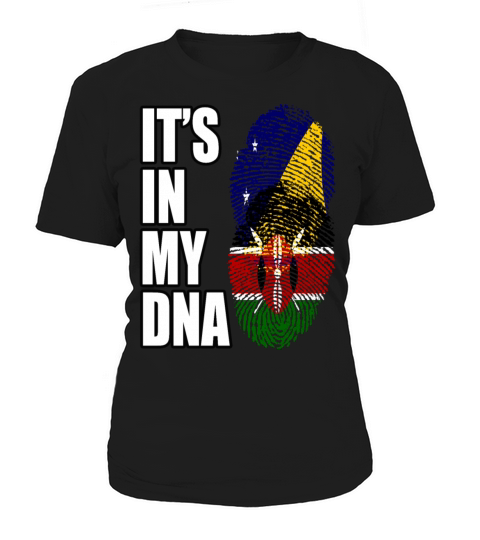 Tokelauan And Kenyan Mix Heritage DNA Flag Women's T-Shirt