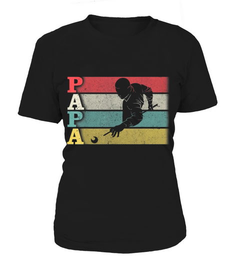 Vintage Retro Billiard Papa Shirt Funny DadFathers Day T-Shirt Women's T-Shirt