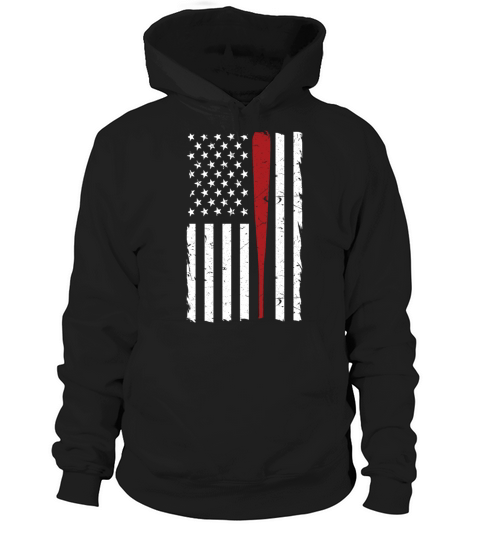 American flag vintage baseball flag Hoodie Unisex