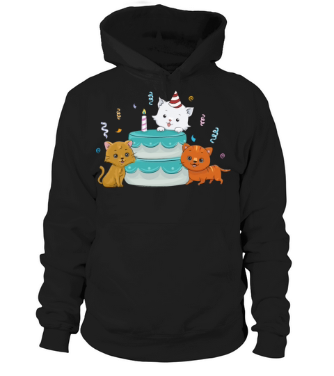 cat birthday gift idea girl comic cute Hoodie Unisex