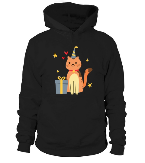 Cat Birthday Idea Girl Comic Cute Gifts Hoodie Unisex