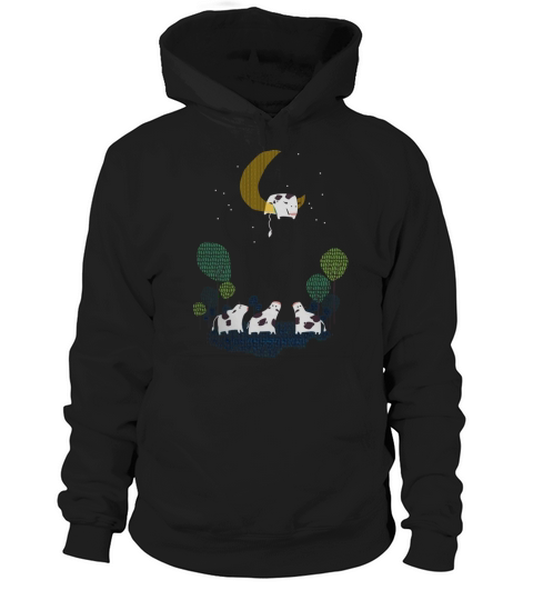Cat Dog Pet A cow jump over the moon Hoodie Unisex