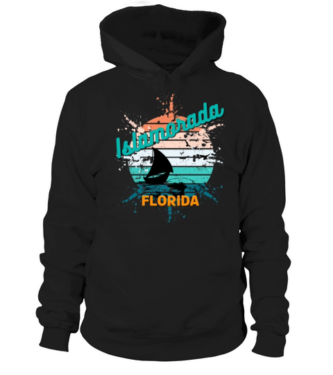 Islamorada Florida Retro Vintage Exploding Sunset Hoodie Unisex