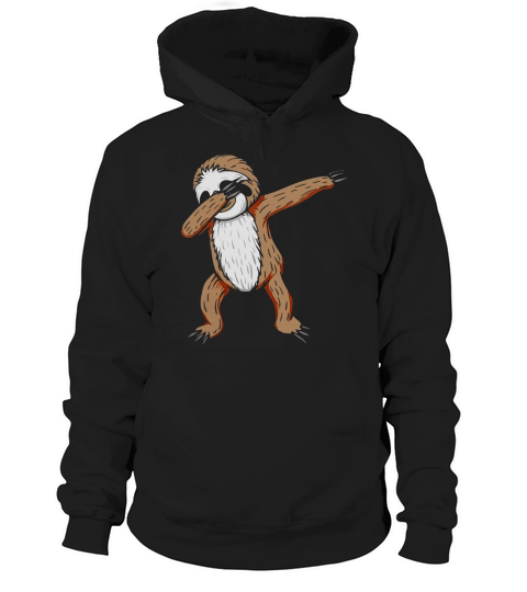 Sloth Dabbing Funny Dance Move Dab Gift Tee Shirt Black Youth B072NJNNGM 1 Hoodie Unisex