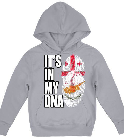 Georgian And Cypriot Mix Heritage DNA Flag Kids Hoodie
