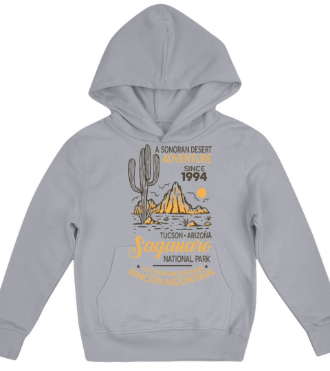 Saguaro National Park Distressed Quote Vintage Ari Kids Hoodie