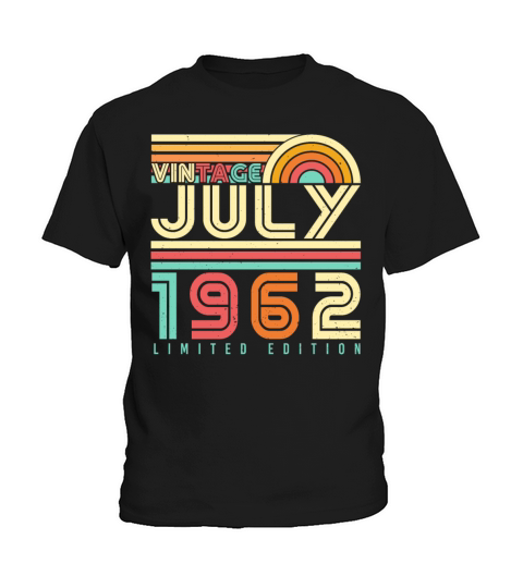 1962 July 60th Birthday Kids T-Shirt