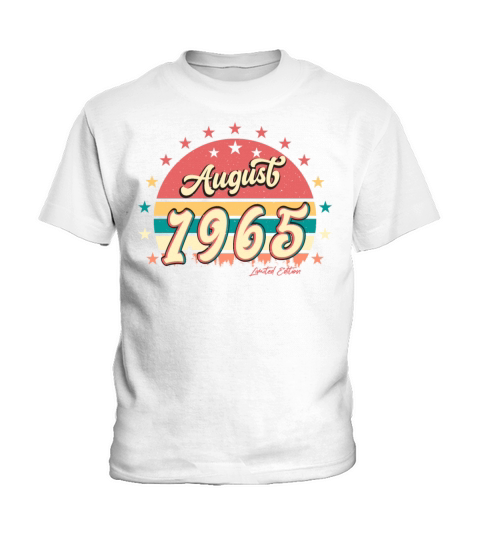 1965 August Vintage Kids T-Shirt