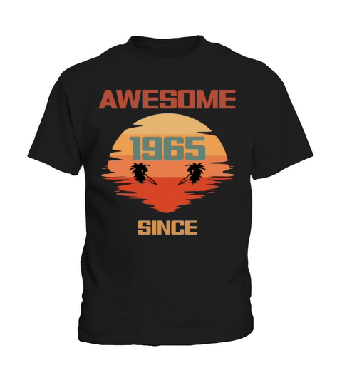 57th Birthday Awesome Since 1965 Kids T-Shirt