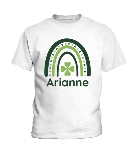 Arianne Clover Boho Rainbow Kids T-Shirt