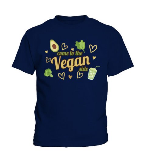 Avocado Heart Vegetable Vegetarian Come To Vegan Kids T-Shirt
