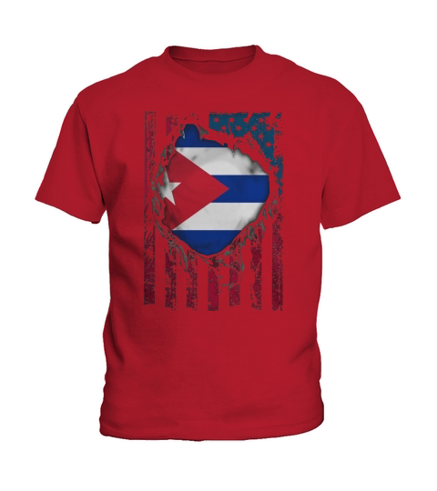 Cuba distressed flag proud T-Shirts Kids T-Shirt