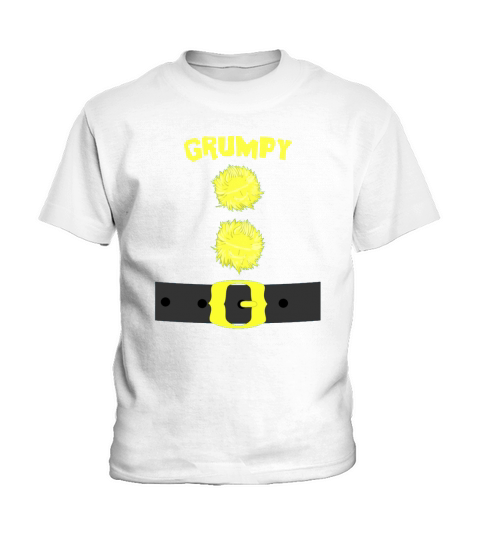 Grumpy Snow White 7 Dwarfs Bashful Sneezy Dopey Sleepy Happy Doc T-Shirt Kids T-Shirt