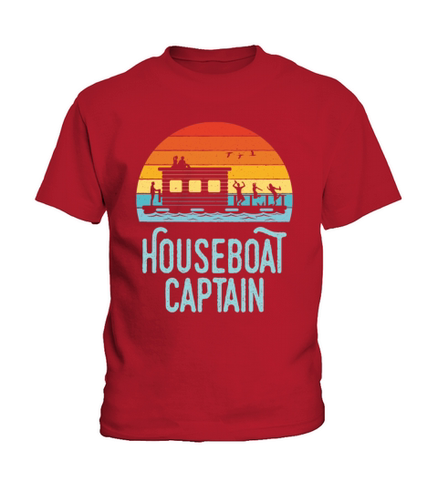 Houseboat Captain Kids T-Shirt
