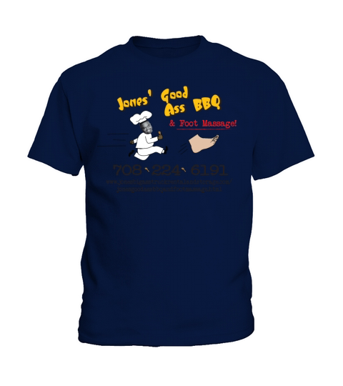 Jones Good Ass BBQ and Foot Massage logo Kids T-Shirt