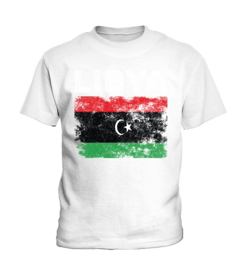 Libya Flag Distressed - Libyan Flag Kids T-Shirt