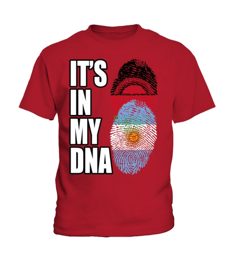 Malawian And Argentinian Mix Heritage DNA Flag Kids T-Shirt