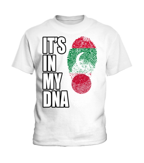 Maldivian And Japanese Mix Heritage DNA Flag Kids T-Shirt