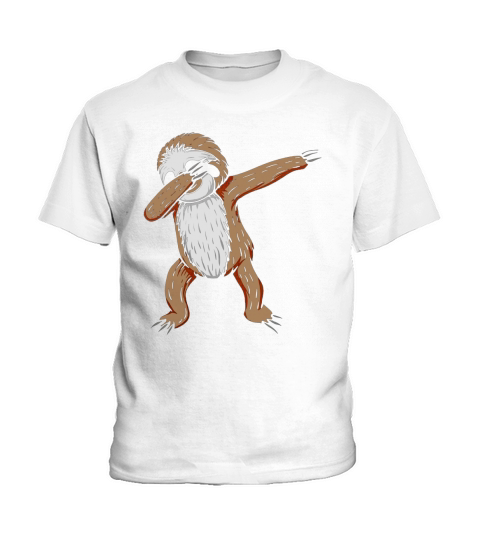 Sloth Dabbing Funny Dance Move Dab Gift Tee Shirt Black Youth B072NJNNGM 1 Kids T-Shirt