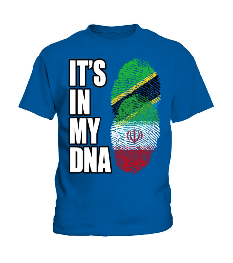 Tanzanian And Iranian Vintage Heritage DNA Flag Kids T-Shirt