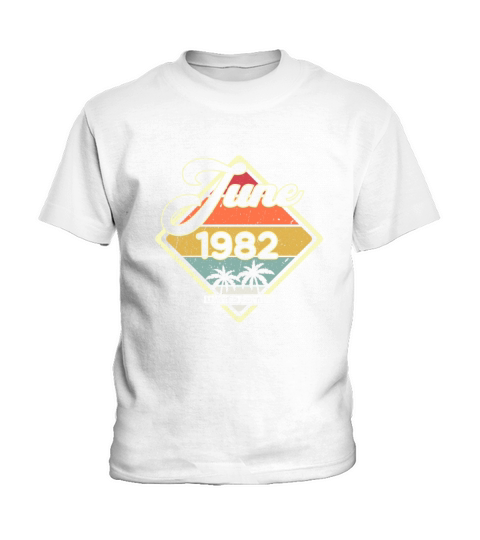 Vintage 40th Birthday June 1982 Sports Gift Kids T-Shirt
