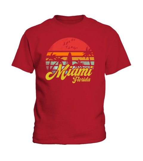 Vintage Miami Florida Surfing Retro Surf Humor Kids T-Shirt
