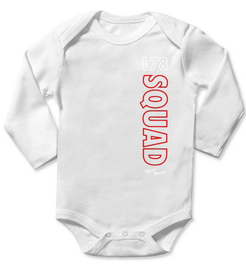 178 SQUAD Long Sleeve Baby One-Piece