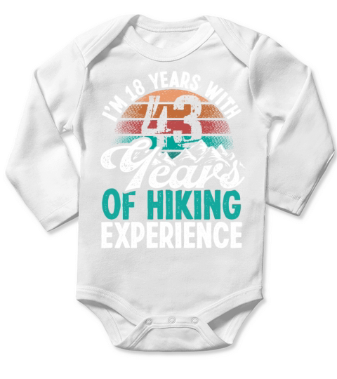 61 Years Old Hiking Mountains Vintage 61 Birthday Long Sleeve Baby One-Piece