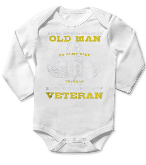 82nd Airborne Division Veteran Tshirt Long Sleeve Baby One-Piece