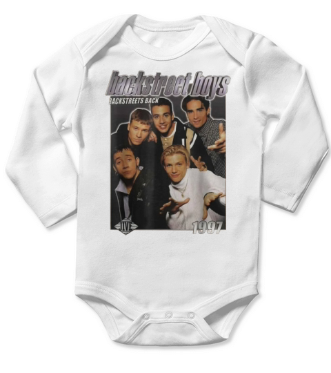 Backstreet Boys Backstreets Back 1997 Long Sleeve Baby One-Piece