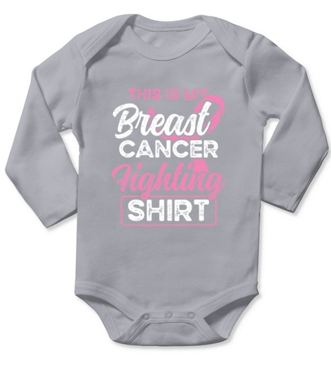 Breast Cancer Awareness This Is My Breast Cancer Long Sleeve Baby One-Piece