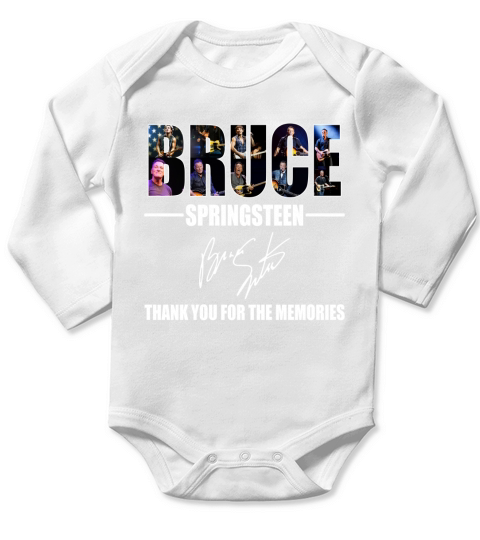 Bruce Springsteen thank you for the memories shirt Long Sleeve Baby One-Piece