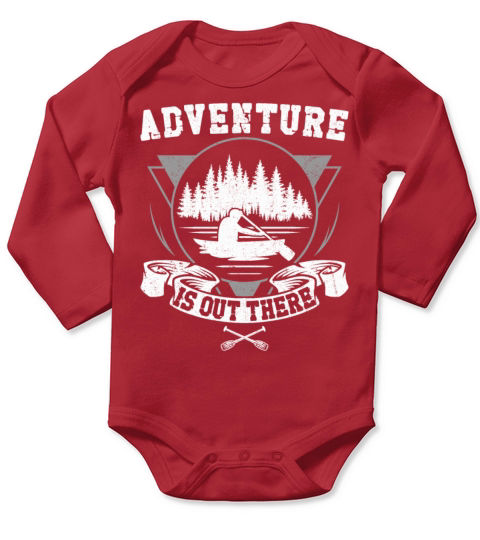 Canoe Canoeing Vintage Adventure Long Sleeve Baby One-Piece