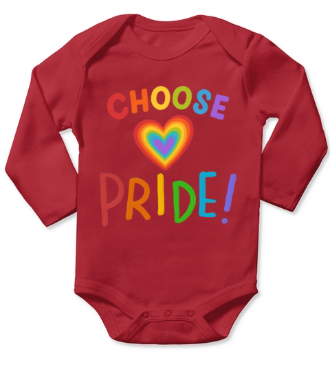 Choose Pride Long Sleeve Baby One-Piece