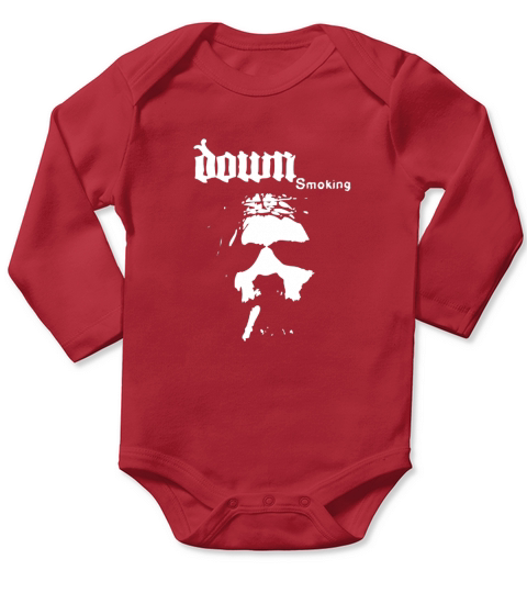 Down smoking Jesus face t-shirt Long Sleeve Baby One-Piece
