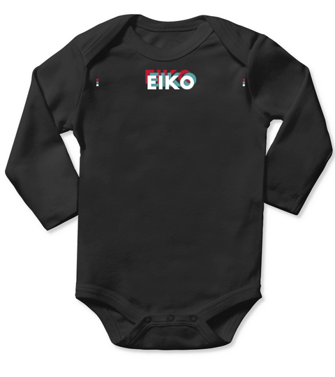 Eiko Name - Funny Name Eiko 80s theme Long Sleeve Baby One-Piece