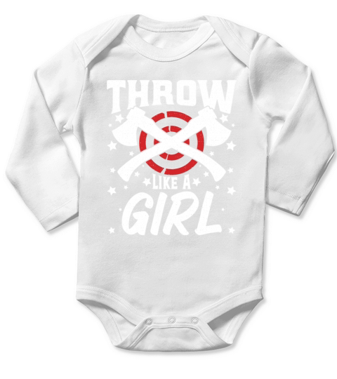 Funny Axe Thrower Throwing Ax Lover Long Sleeve Baby One-Piece