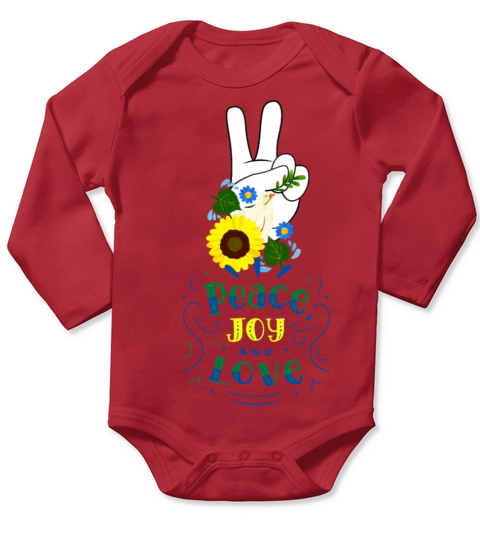International Day of Peace Long Sleeve Baby One-Piece