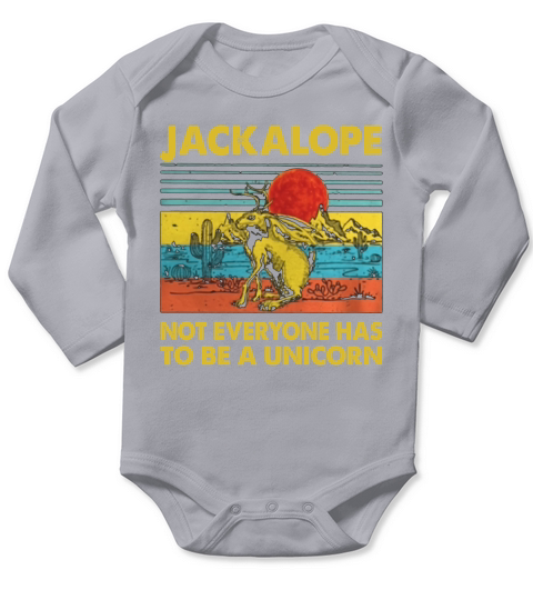 Jackalope not everyone has to be a unicorn vintage Long Sleeve Baby One-Piece