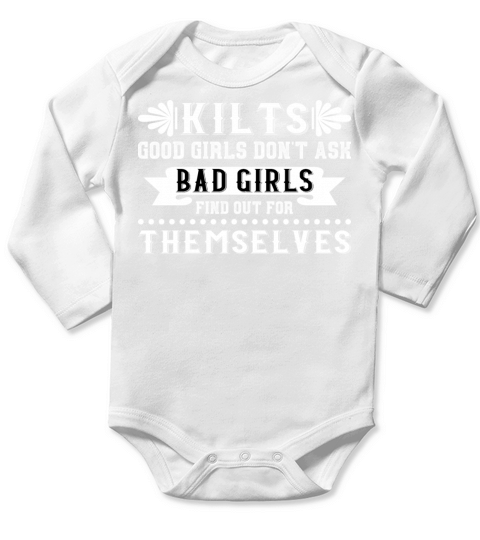 Kilts Quote Funny Scotsman Saying Long Sleeve Baby One-Piece