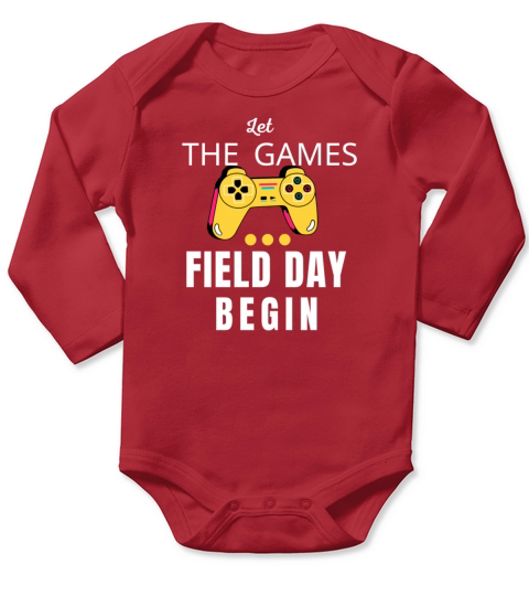 Let The Games Field Day Begin Long Sleeve Baby One-Piece