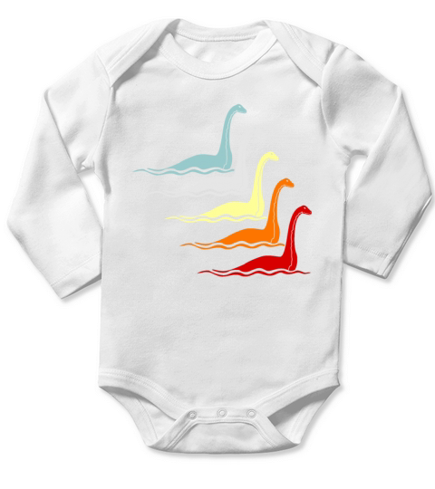 Loch Ness Monster Folklore Gift idea Long Sleeve Baby One-Piece