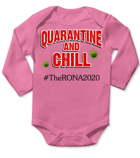 Quarantine and chill Hashtag Long Sleeve Baby One-Piece