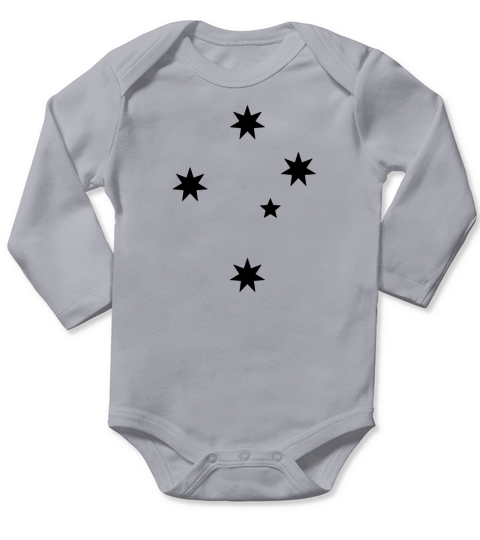 Southern Cross Polo Shirt Long Sleeve Baby One-Piece
